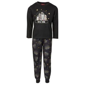 allbrand365 designer Matching Kids Nyc Snow Globe  Pajama Set Womens 2T/3T